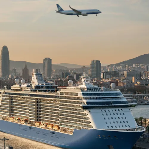 Bestill cruise og fly i en pakke